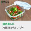 Wahei Freiz Kachikore Microwave and Freezer Heat-Resistant Glass Container, 800ml, RE-7472