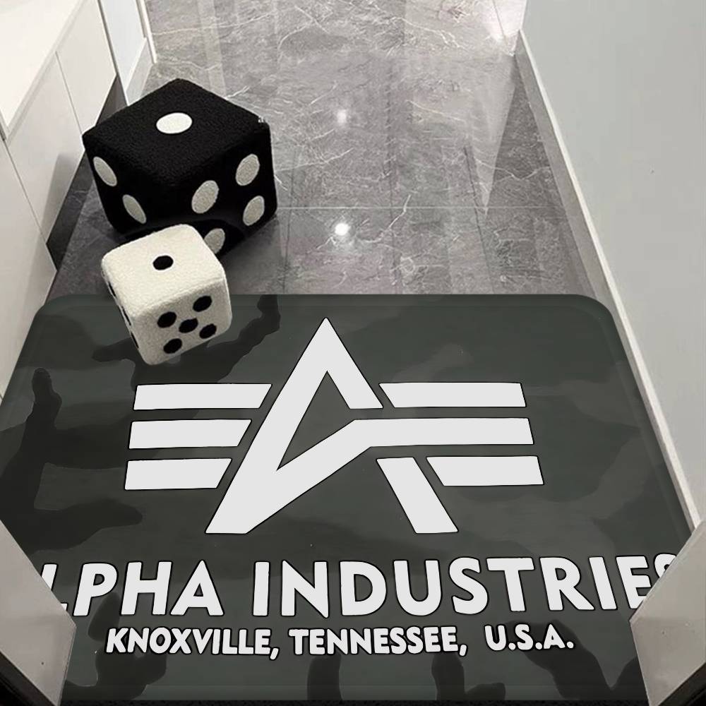 Alpha La Industries Door Mat Washable Non-Slip Living Room Sofa Chairs Area Mat Kitchen Doormat Area Rug