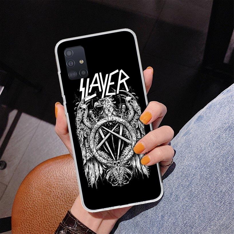 Slayer Heavy Metal Rock Band Phone Case For Samsung Galaxy A52 A32 A22 A12 A51 A31 A50S A30S A20S A10S Note 20 Ultra 10 Plus S10