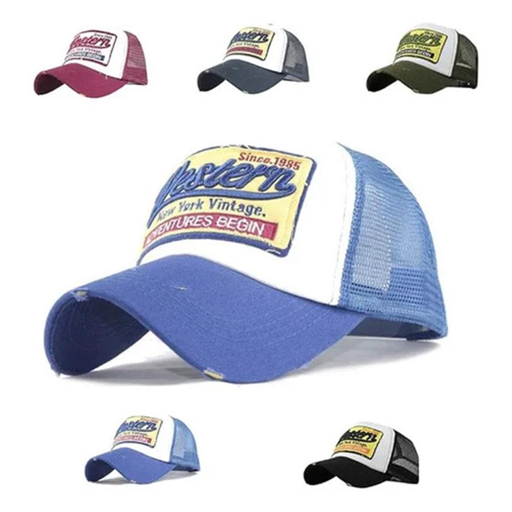 Baseball Cap Mesh Vintage Golf Hat Beach Cotton Adjustable