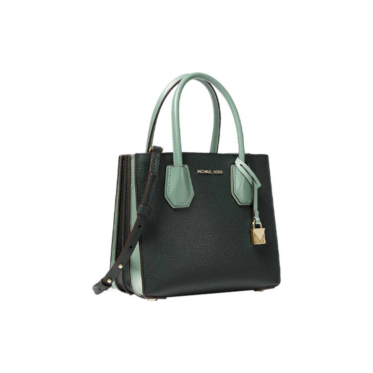 

Michael Kors MK Mercer Lock Commuter Letter Logo Color Block Leather Accordion Shoulder Crossbody Tote Bag Medium Women Bags 30H8GM9M8T-DKATNTC-MLTI Basic Set (Bag+Dust Bag)
