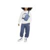 Nike Sweatshirt Letter Logo Print Round Neck Casual Fleece Kids tops White DQ3860-133