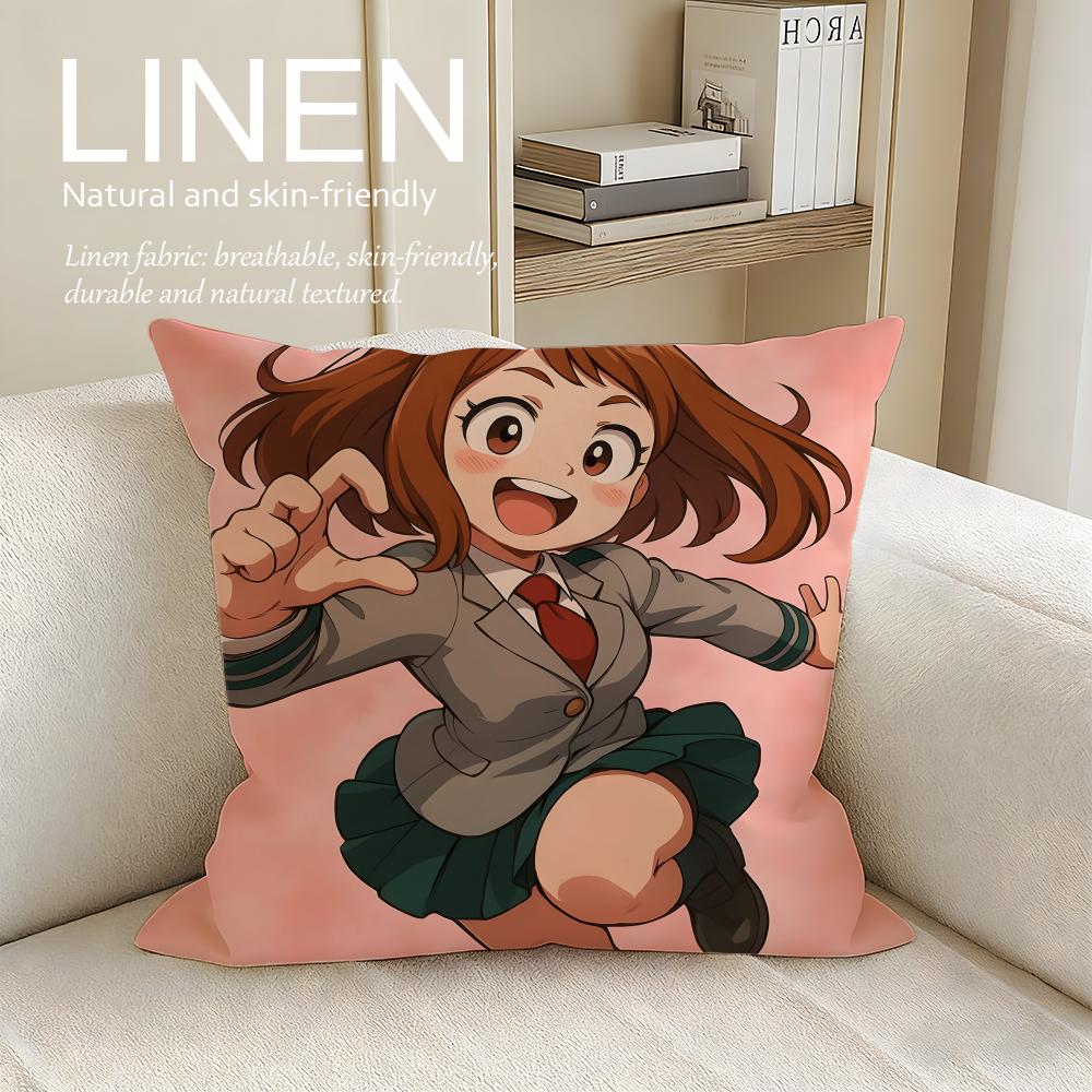 Action My Hero Academia Cushion Cover Pillowcase Set Pcs X X Breathable Washable Sofa Cushion Cover