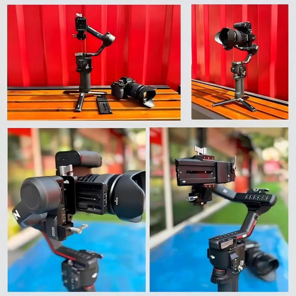 KOKIGAFOTO Vertical Camera Mount for DJI RS 2 3 Pro Gimbal Portrait Shooting Plate Quick Balance Adjustment Photography Accessory