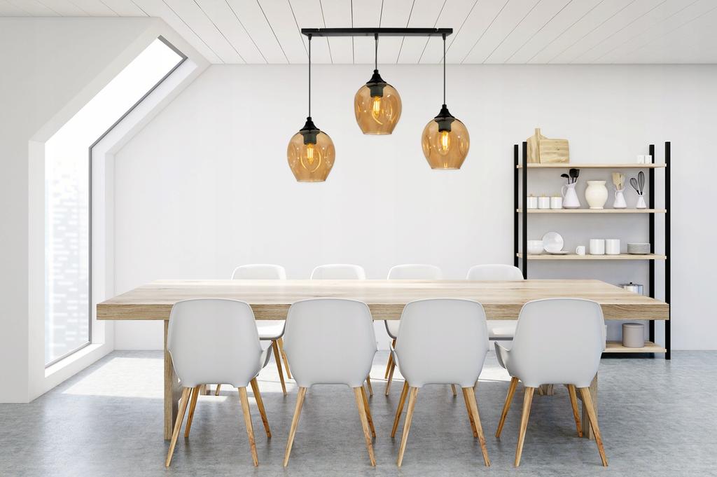 MODERNE DECKENHÄNGENDE LAMPE GLASLÜSTER