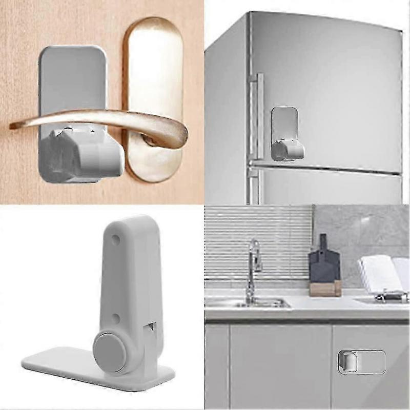 4 Pcs Door Lever Lock For Childproof & Petproof Child Security Door And Handle Security Lock