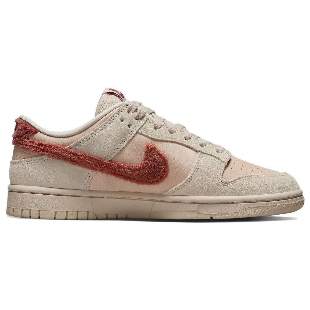 Nike  Dunk Low Terry Swoosh Women Sneakers Pink Shimmer Sanddrift DZ4706-200