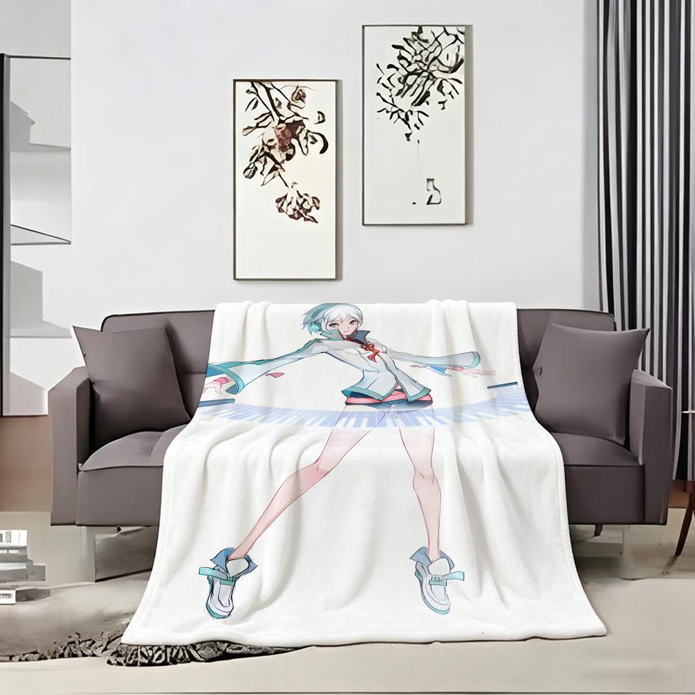 Anime Character Y-YanheS Throw Soft Warm Throw Blanket for Bedroom Living Room Bed Travel Camping Picnic Gift
