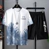 Men's Summer Shorts Set Gym Outfit T-Shirt for Men Student Short Sleeve T-shirt for 3D Printed Men's Top Workout Quick Drying