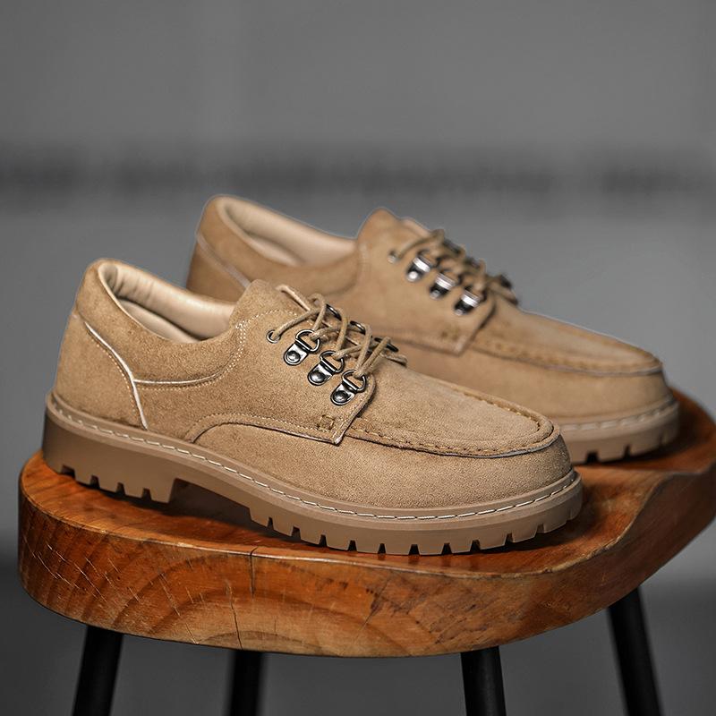 Buty retro buty Martin styl brytyjski duży nosek skórzane buty niskie buty codzienne prawdziwa skóra krótkie buty Z