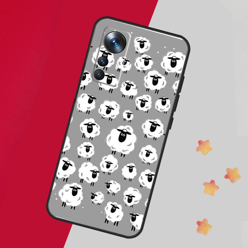 Cute Sheep Case For Xiaomi 14T Pro 11T 12T 13T 13 14 15 Ultra Cover For POCO F7 F6 F5 X3 X5 X6 X7 Pro