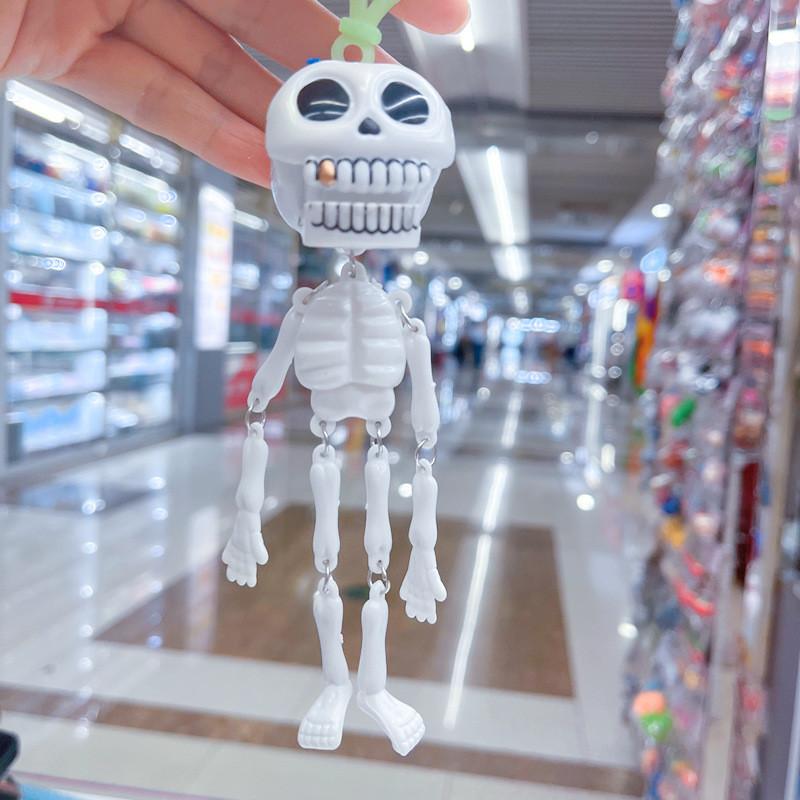 Festive Skeleton Skull Keyring With Distinctive Design Perfect For Halloween Events And Celebrations