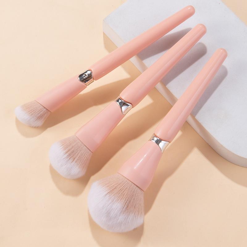 Makeup Brush Kit 3Pcs Premium Contour Blusher Brushes Makeup Brush Blending Foundation Concealer Brush Beauty Cosmetics Tools
