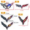 3D ABS Car Emblem For Chevrolet Corvette C5 C6 C7 C8 Rear Trunk Front Hood Sticker Replacement Badge Exterior Decoration
