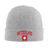 Coat Of Arms Of Switzerland Flag Warm Knitted Cap Winter Knit Bonnet Hat Skullies Beanies Hip Hop Caps for Unisex