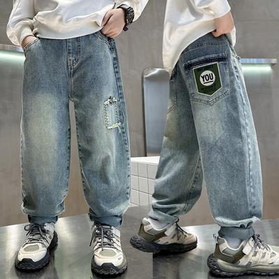 Children's Jeans Autumn Wear Handsome Boys Spring and Autumn Style Handsome Versatile Jeans