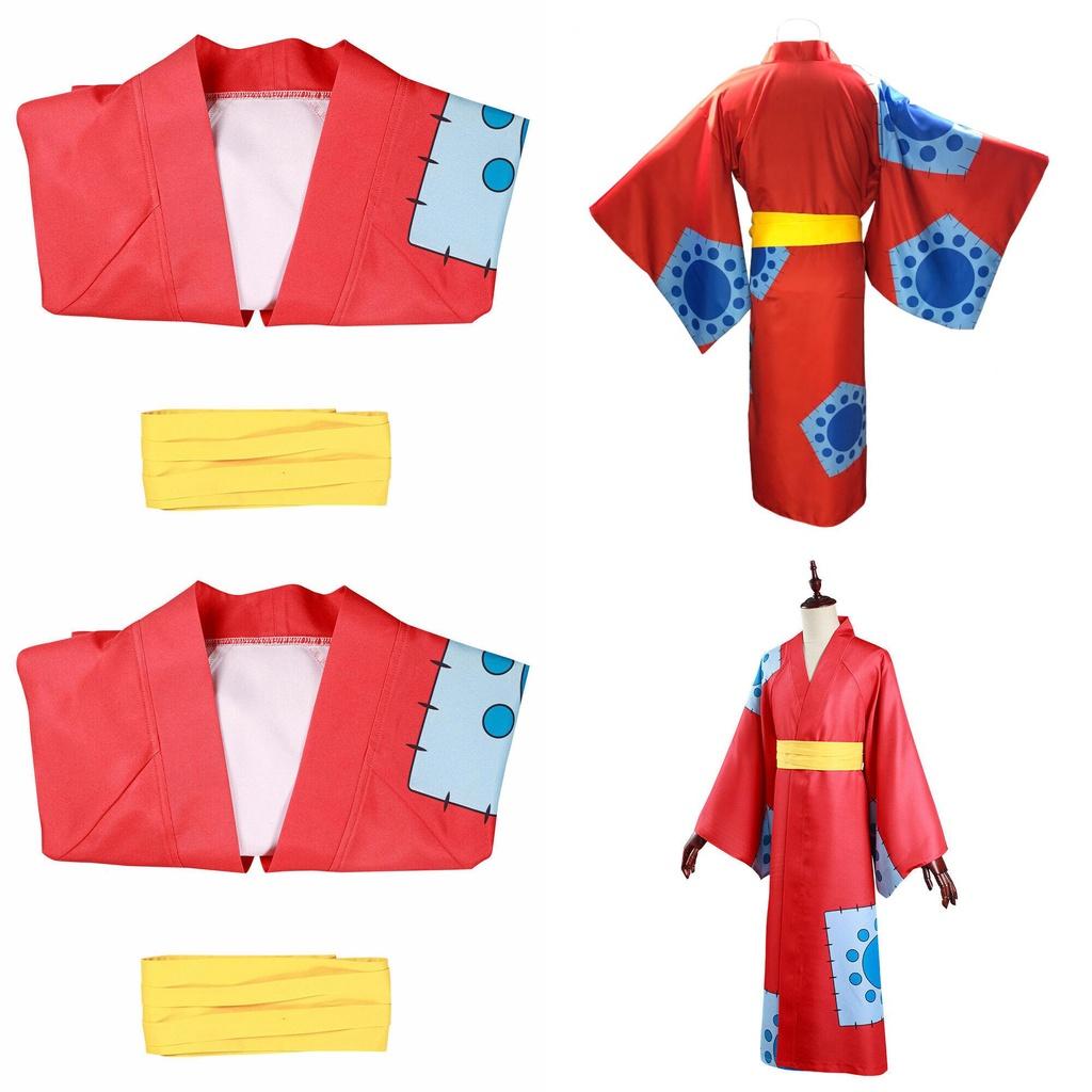 One Piece Wano Country Cosplay Costume For Monkey D Luffy Fans