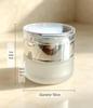 Acrylic Frosted Glass Cream Jar with Gold Rim Lid - Available in 15g, 20g, 30g, 50g Sizes - Travel Size Cosmetic Bottles