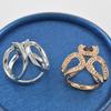 Strass Girlande Hoop Twine Brosche Seidenschal Clip Schnalle Halter Schmuck Geschenk