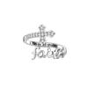 Trendy Cross Letter Adjustable Ring for Women – Minimalist Gold & Silver Open Design, Fashion European Jewelry