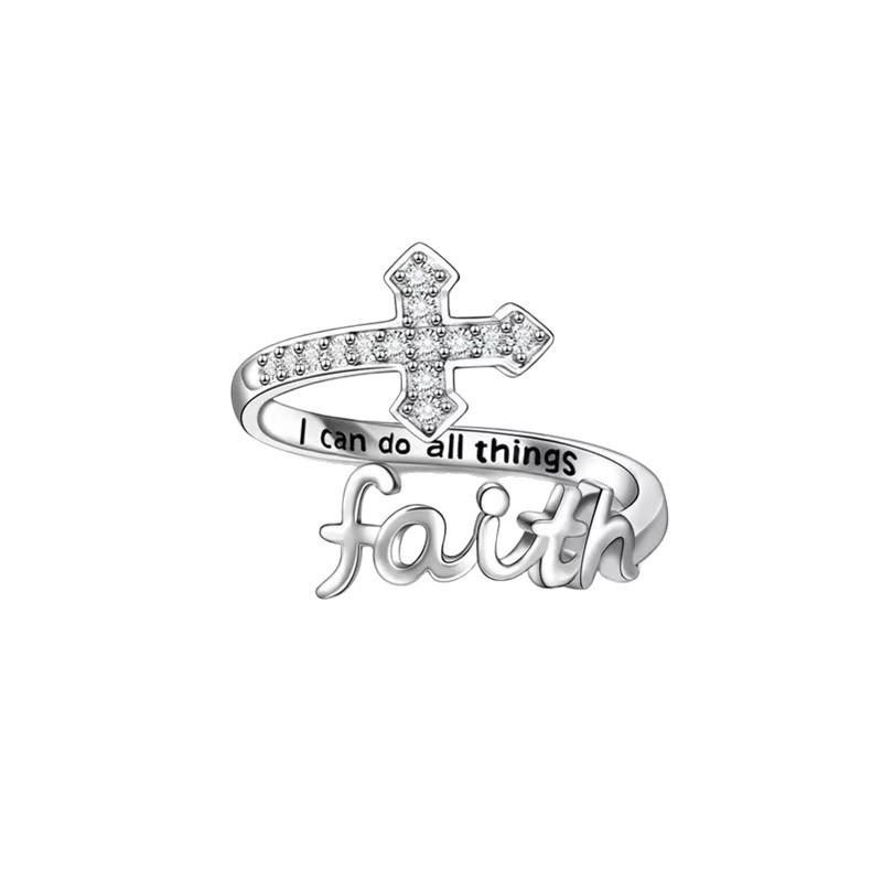 Trendy Cross Letter Adjustable Ring for Women – Minimalist Gold & Silver Open Design, Fashion European Jewelry