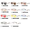 Retro Metal Frameless Sunglasses for Men and Women Fashion Trendy UV Resistant Outdoor Sunscreen Sunshade Glasses