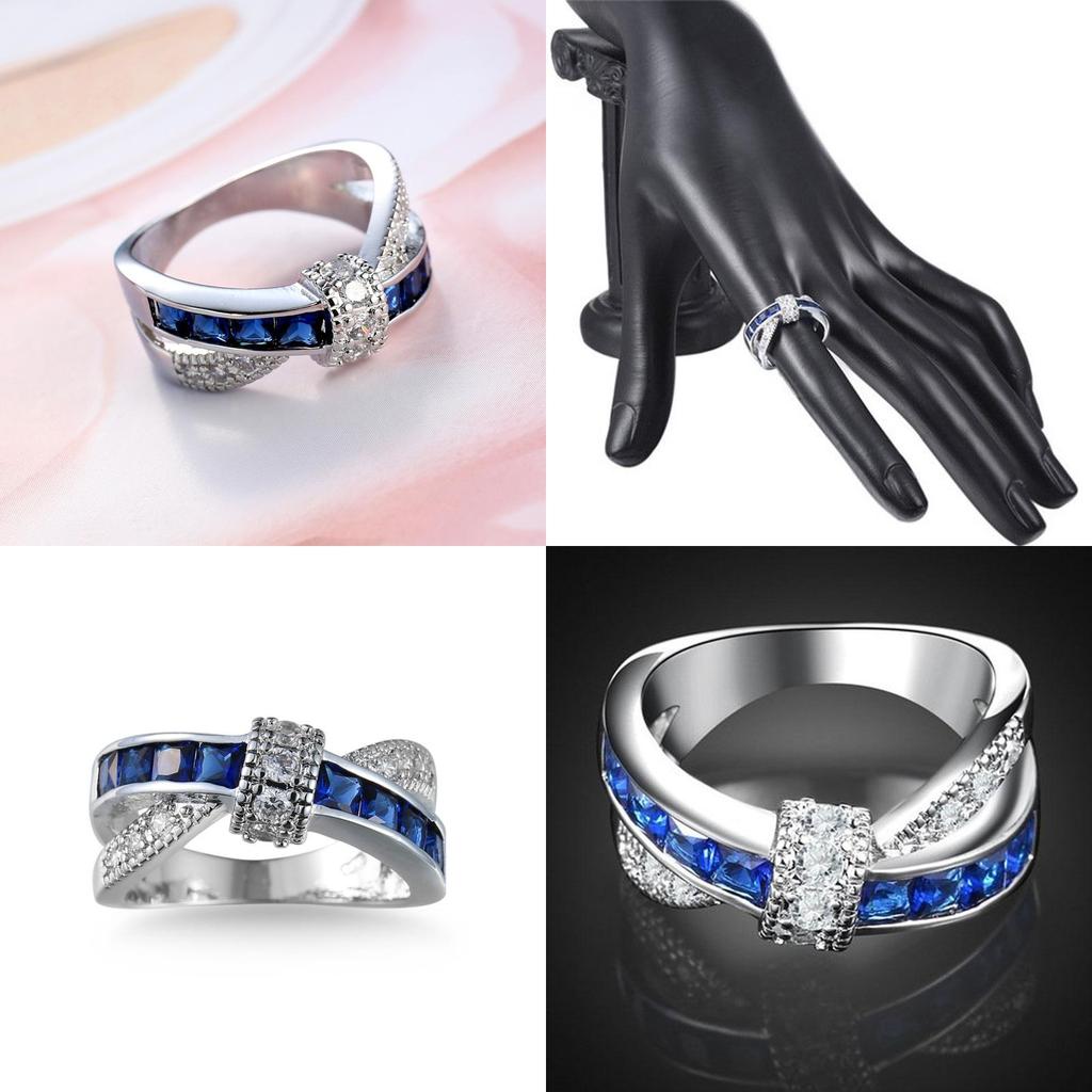 Geometric Copper Ring With Stunning Zircon Cross Design In Multiple Elegant Colors