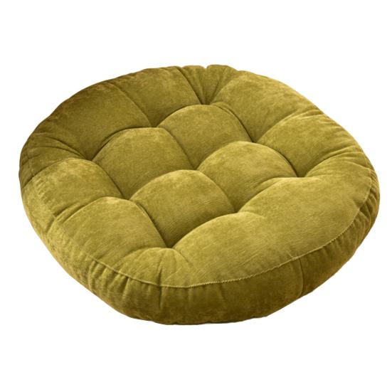 Tufted Seat Cushion Extra Thick High Elasticity Soft Round Solid Color Chair Tatami Sofa Floor Sitting Mat Pad Home Office Supplies