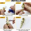 Quick Release 1/4NPT Brass Air Nozzle Coupler Corrosion Resistant Easy Tool Free Installation for Tire Inflators and Pum
