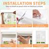 Temporary Cordless Stick On Self-Adhesive No Drill Shades, Darkening Pleated Cover for Bedroom Patio Door 100% Paper Material