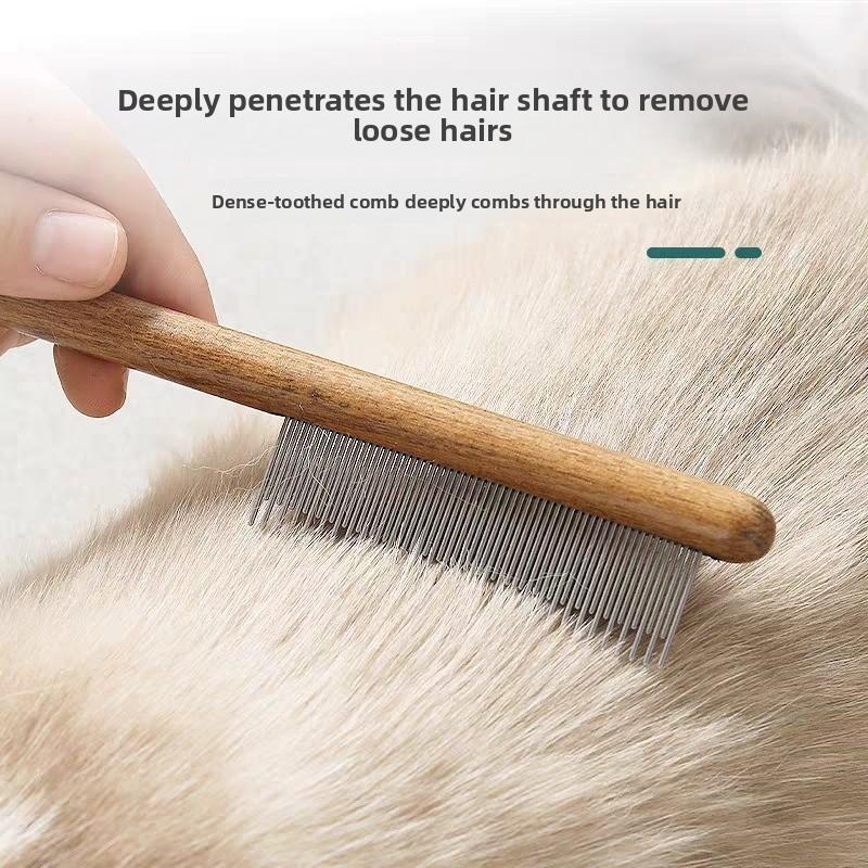 Pet Deshedding Comb Rabbit Grooming Hair Removal Flea Comb For Bunny Cat Dog Small Pet Grooming Supplies