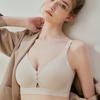 Seamless Maternity Bra with Double Front Clasp High Elasticity Push-up and Nursing Support