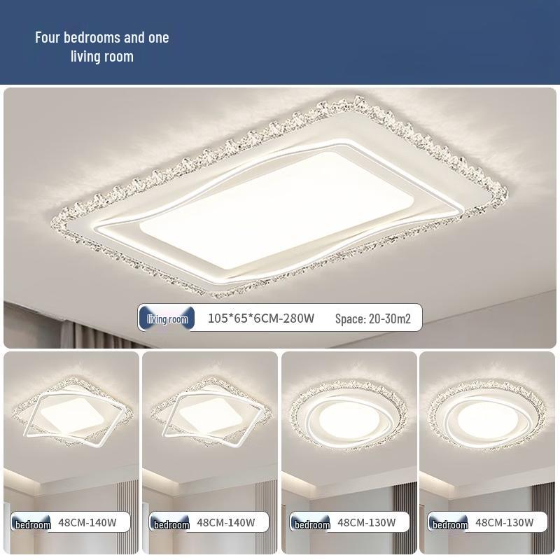 MengPao LED Ceiling Light with Three-Color Dimming