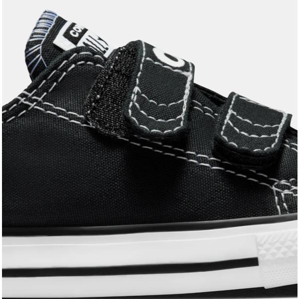 Converse Kids Lightweight Canvas All Star Eyes Infant Children Shoes Black