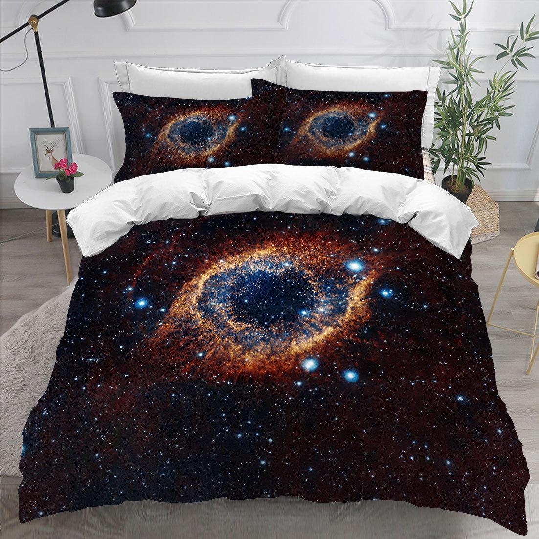 

3D Universe Romantic Starry Постельное белье Комплект пододеяльников Planet Down Наволочка 2/3 шт King Queen Покрывало Комплект для детей и мужчин Подарок Домашний текстиль Baby 100x135cm