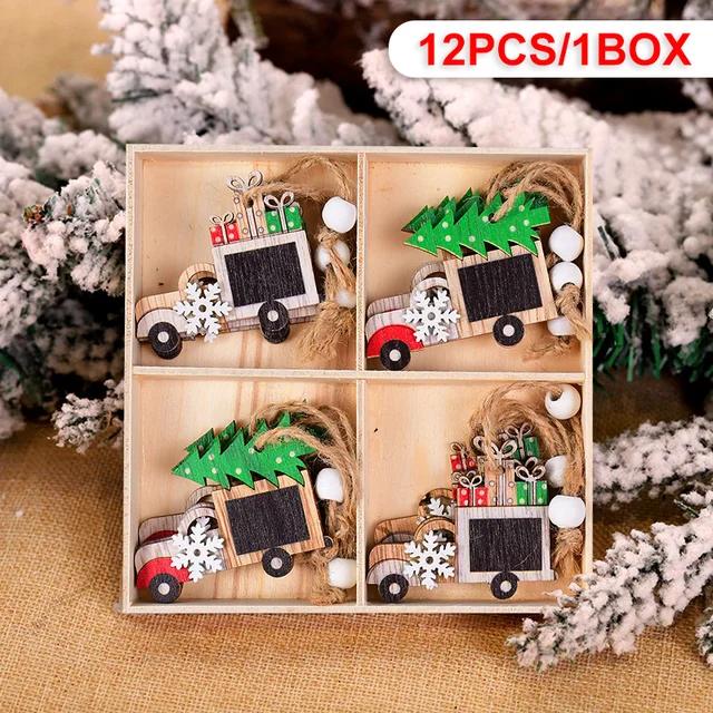 

12 шт. Деревянные украшения в виде пряничного человечка, подвески для рождественской елки, рождественский декор для дома, вечеринки, подарок на Рождество, Новый год 2025
