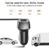 Car Mobile Phone Charger 60W 12V-24V Fast Charging Adapter USB QC 4 Ports for Front Back Seat Quick Charge