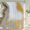 Modern Minimalist Style Shower Curtain Printed Polyester Fabric Bathroom Curtains Home Bathroom Bathtub Decor Curtain With Hooks