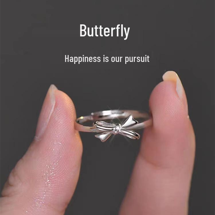 Ring: Women's 2023 Trendy Simple Design, Luxury Light Index Finger Band