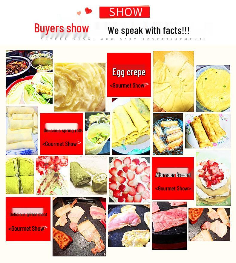 European Standard Crepe & Pancake Maker – Automatic Mini Machine