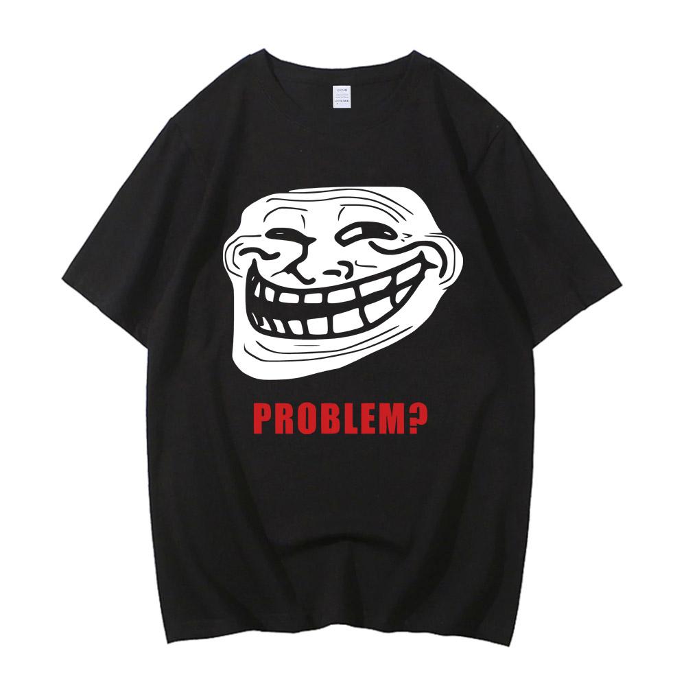 

TROLLFACE MEME RAGE COMIC FUNNY TROLL JOKE INTERNET Mens Womens T-Shirt Cotton High Quality TEE Shirt S