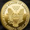 2Pcs Commemorative Coin Exquisite Trump American Eagle Commemorative Coin Set for Home