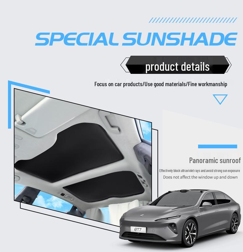 NIO ET7 Car Sunshade: Sunroof Heat Insulation & Anti-Peeping Modification Supplies