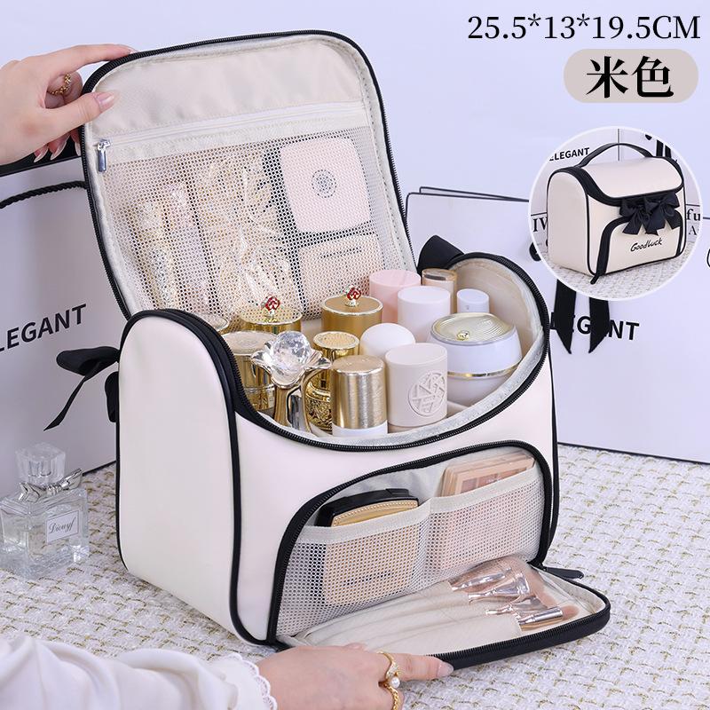 Cosmetic Bag Large Capacity Portable Cosmetics Storage Bag Travel Layered Premium Wash Bag