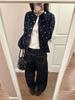 Sweet Temperament Polka Dot Knit Cardigan - Women's 2025 Spring/Autumn Korean Style Slim Short Versatile Top