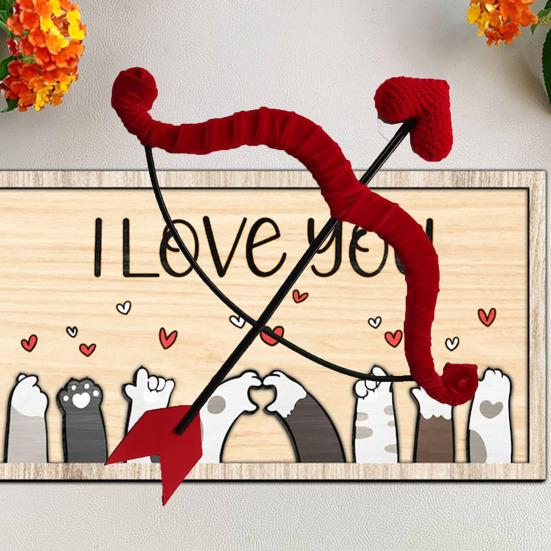 Unisex Mini Amor Pfeil und Bogen Set Valentinstag Halloween Kostümparty Cosplay Accessoire für Erwachsene Jugendliche