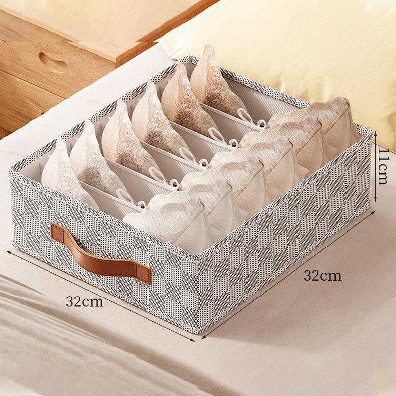Foldable Underwear Organizer Cabinets Drawer Underwear Storage Box Bra Socks Compartment Box Closet Clothes Storage Organizers