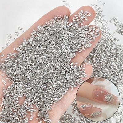 50 Adet Mini Boyut 3D Zirkonyum Markiz Şekil Tırnak Sanatı Tılsımları Değerli Taşlar Aksesuarlar Tırnak Süslemeleri Malzemeleri