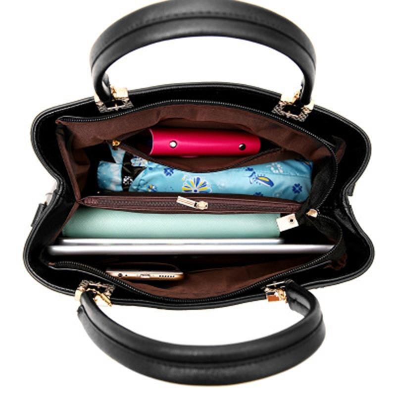 Damenhandtasche, Einzelschulter, modisch, elegant, hohe Kapazität, mehrere Fächer, Hardware-Anhänger, Reißverschluss, Umhängetasche, einfaches Temperament