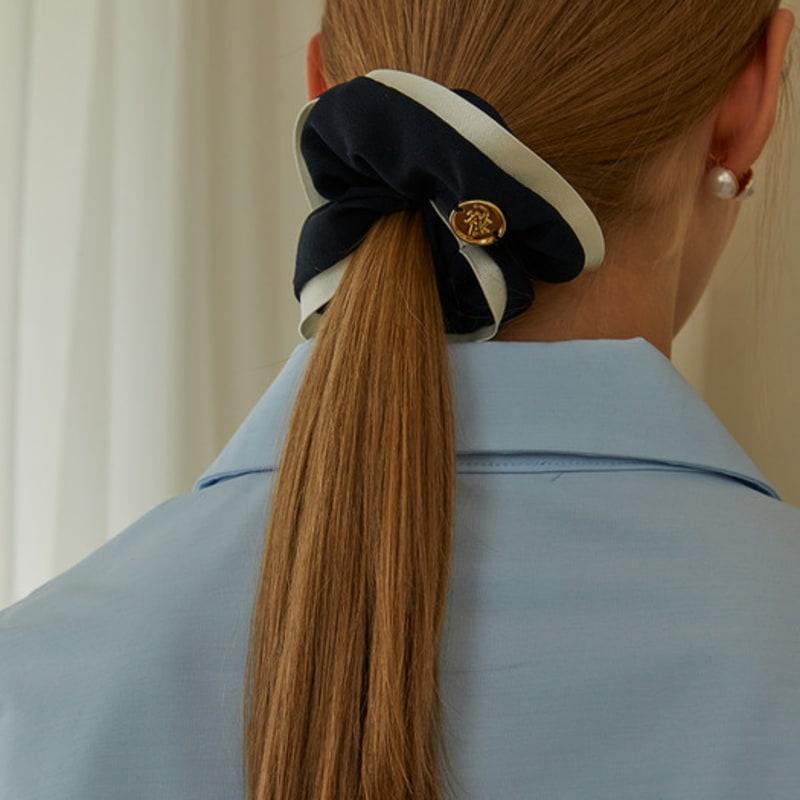 ANOETIC CLASSIC PIPING SCRUNCHIE_4COLOR